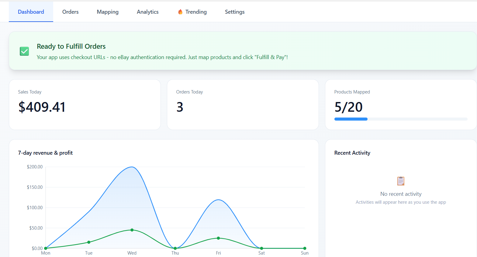 Main Dashboard